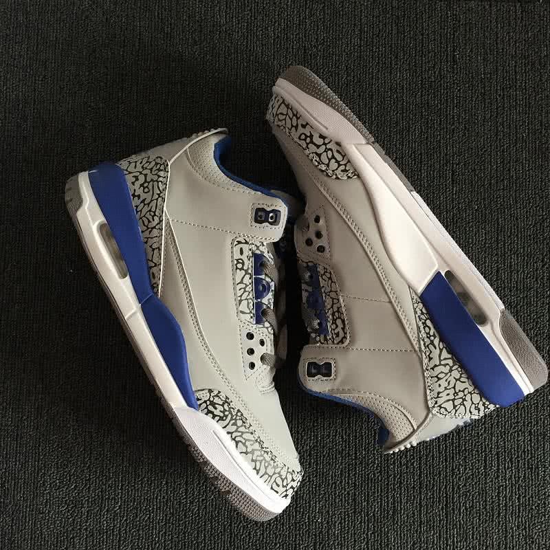 Air Jordan Shoes Grey And Blue Men 4