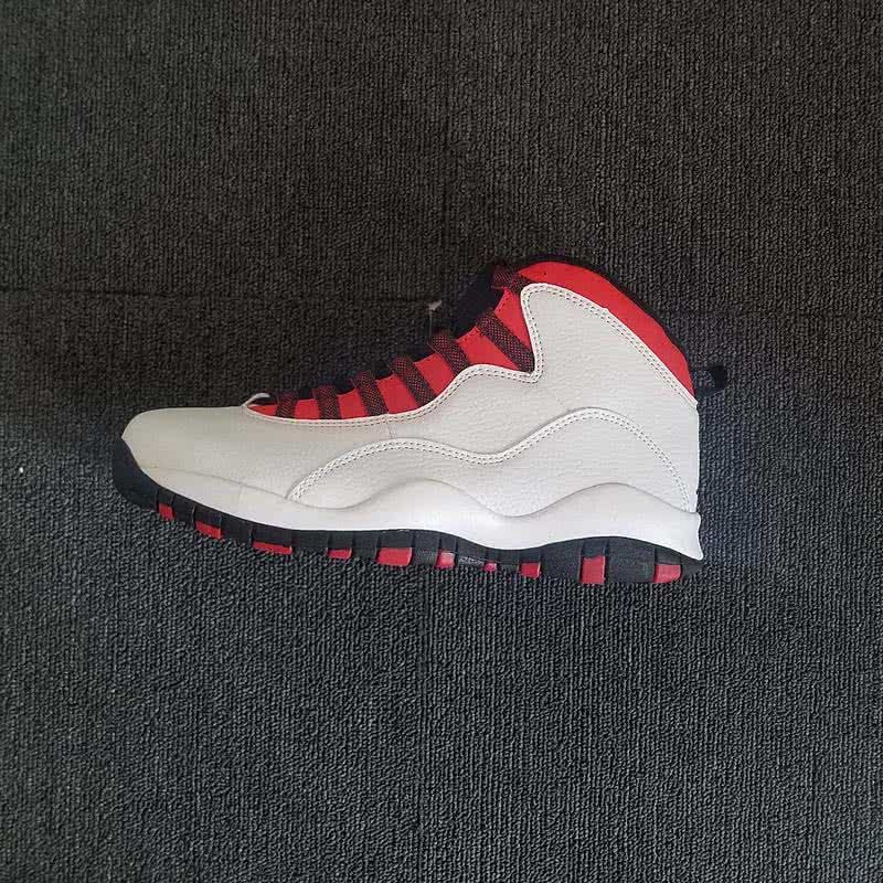 Air Jordan 10 White  And Red Men 5