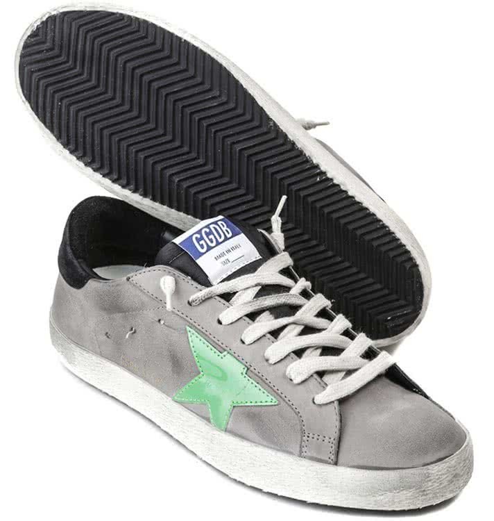 Golden Goose Grey with Green Star 2