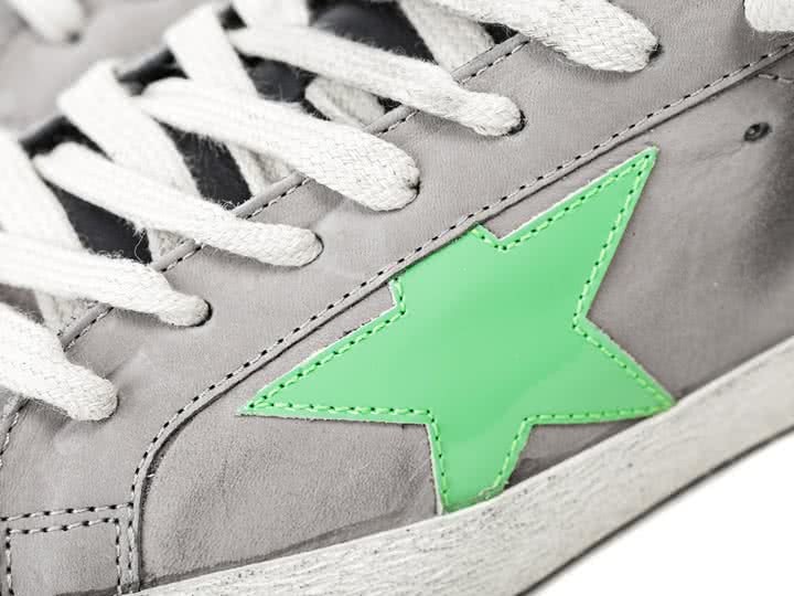 Golden Goose Grey with Green Star 4