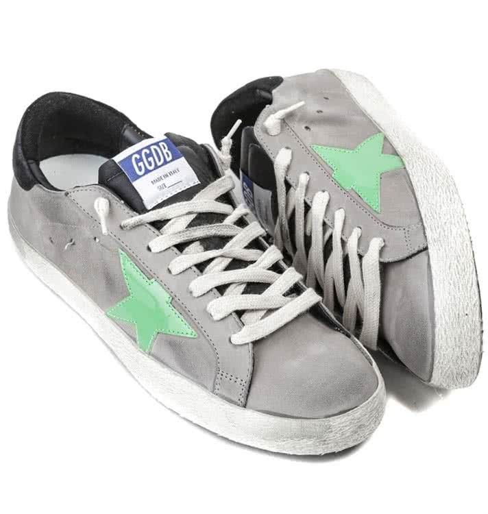 Golden Goose Grey with Green Star 3