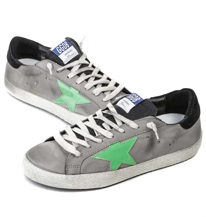 Golden Goose Grey with Green Star 9