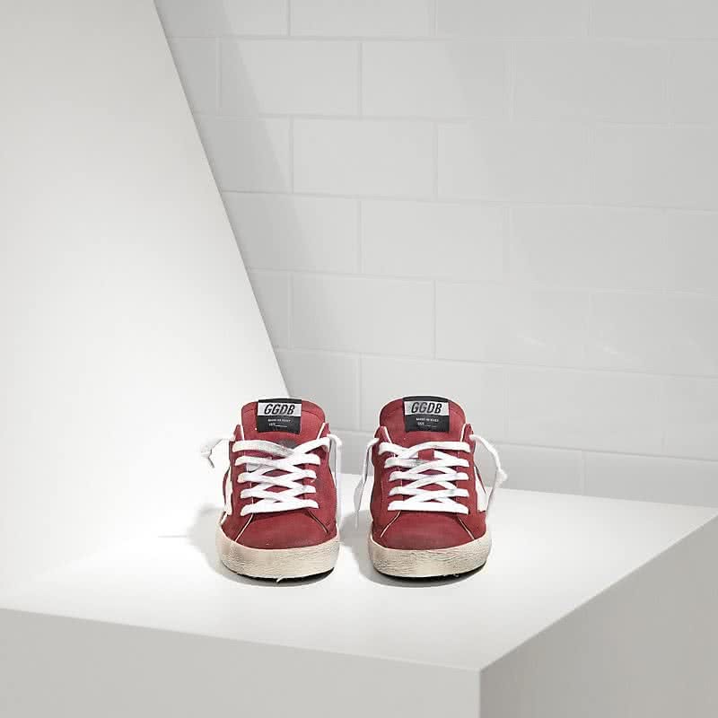 Golden Goose Super Star Sneakers in Suede and Leather star Red Suede White Star 2