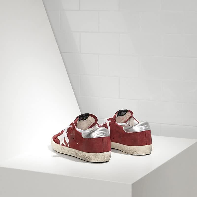 Golden Goose Super Star Sneakers in Suede and Leather star Red Suede White Star 3