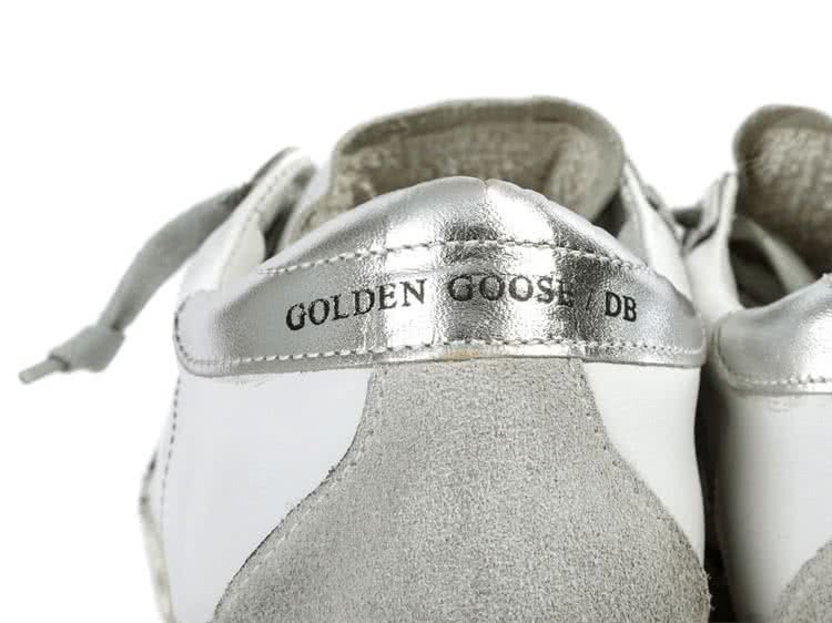 Golden Goose white silver 8