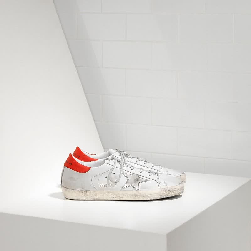 Golden Goose Sneakers Super Star IN Pelle E Stella IN Pelle white leather red 1