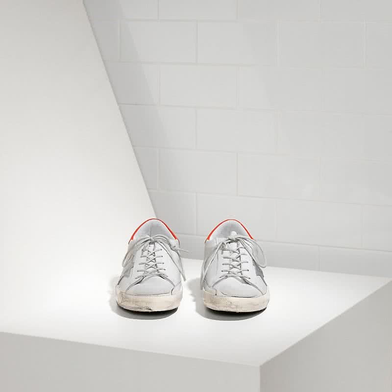 Golden Goose Sneakers Super Star IN Pelle E Stella IN Pelle white leather red 2