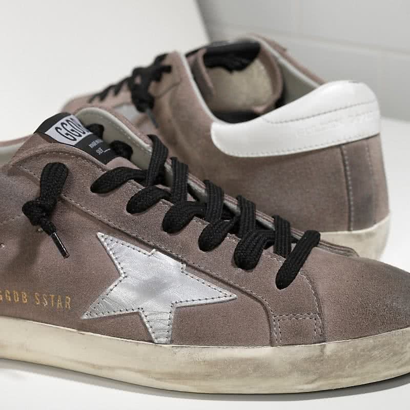 Golden Goose Sneakers Super Star IN Camoscio E Stella IN Pelle mid grey suede white 4