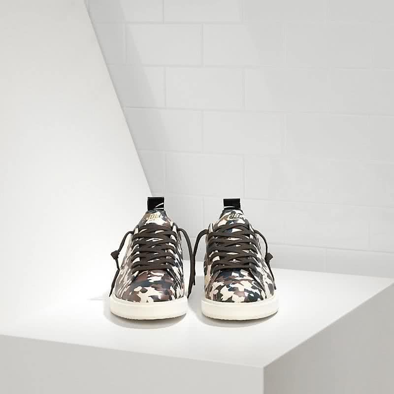 Golden Goose Starter Sneakers in Calf Leather Black White Sole 2