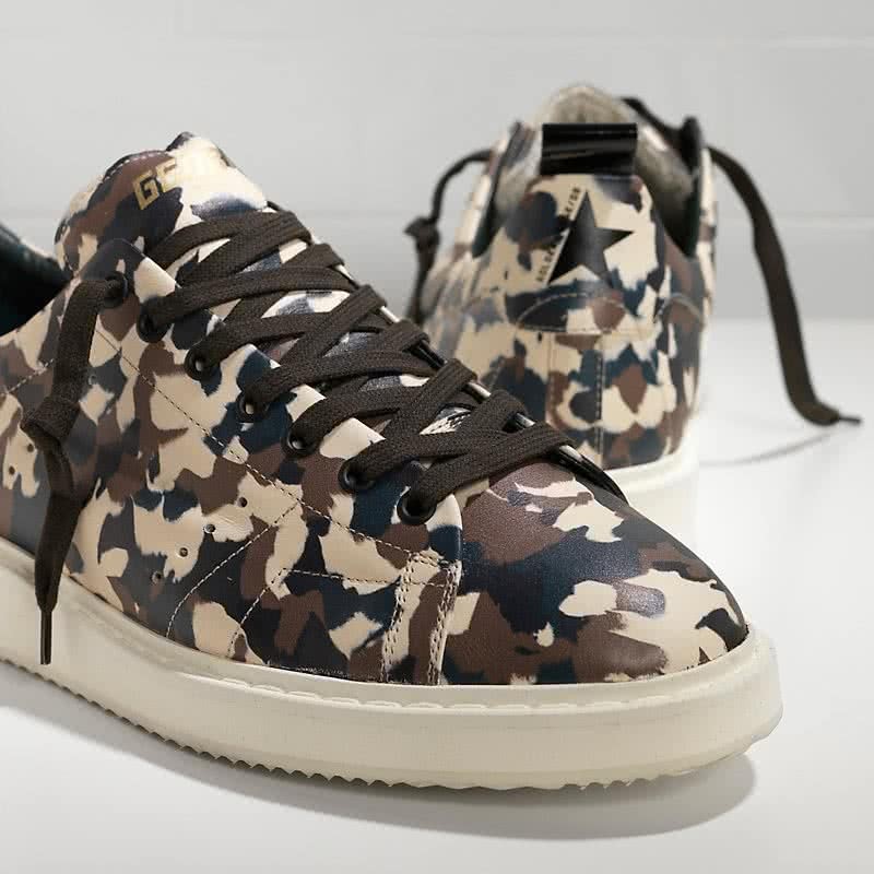 Golden Goose Starter Sneakers in Calf Leather Black White Sole 4