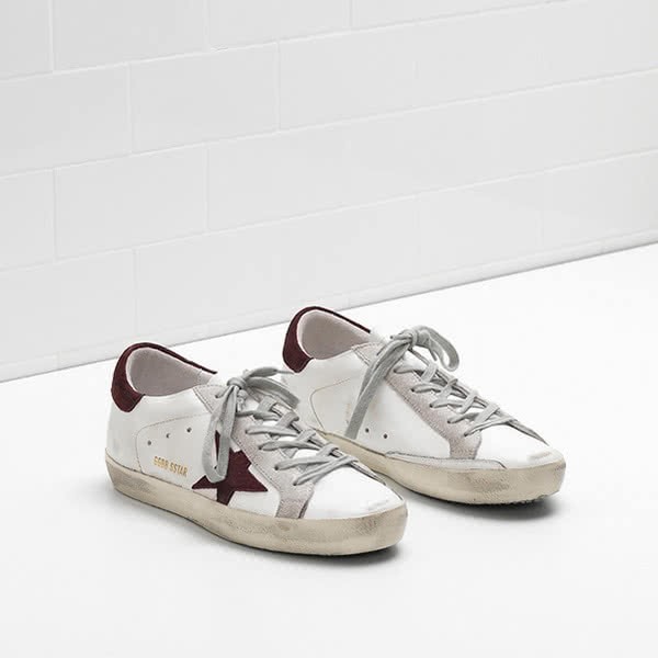 Golden Goose Superstar Sneakers G30WS590.F53 Calf Leather white brown 2
