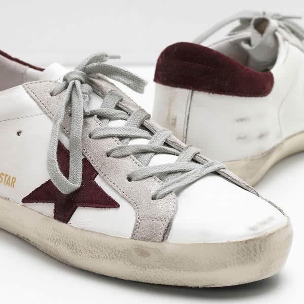 Golden Goose Superstar Sneakers G30WS590.F53 Calf Leather white brown 4