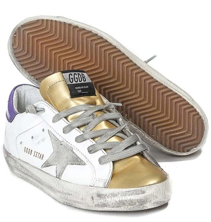 Golden Goose1230 Super Star Sneakers in Leather With Suede Star white gold 3
