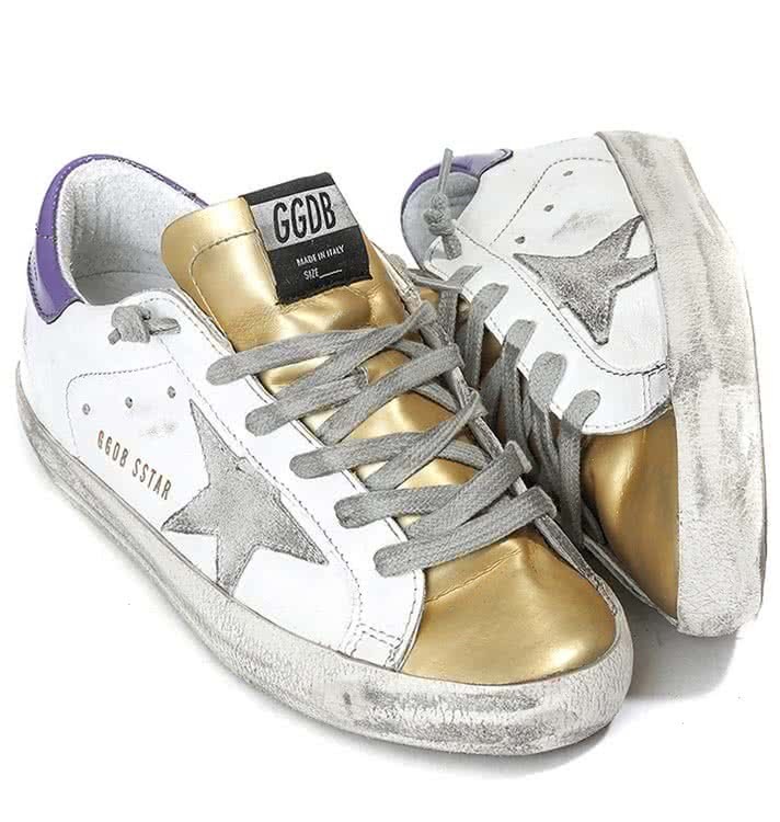 Golden Goose1230 Super Star Sneakers in Leather With Suede Star white gold 6