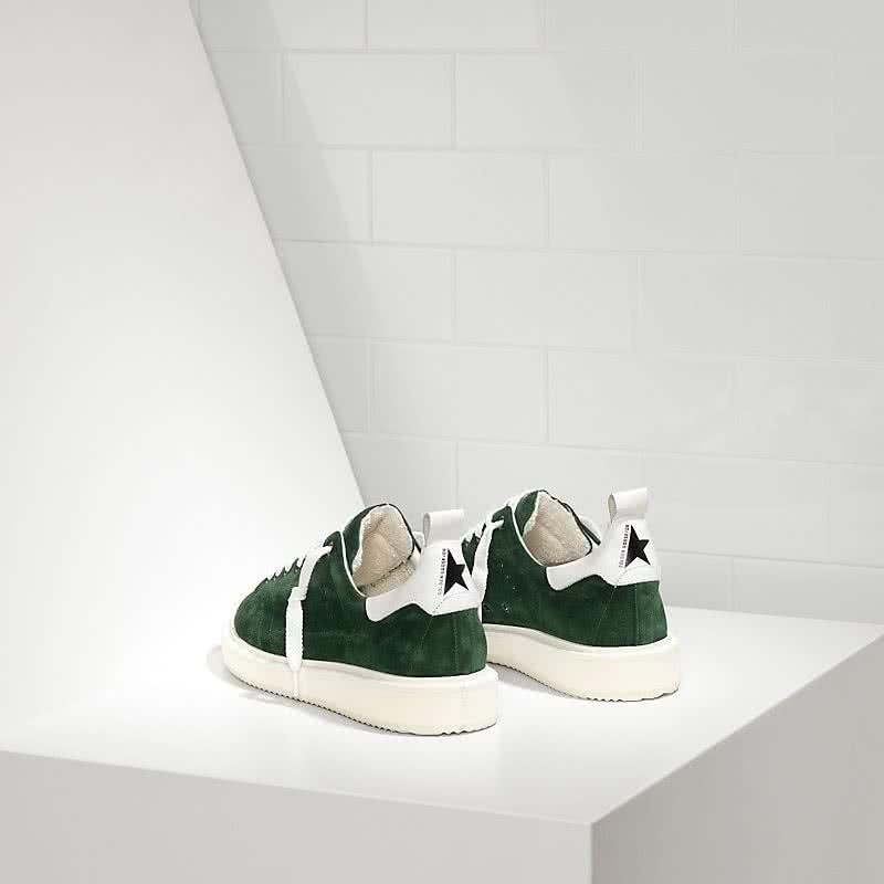 Golden Goose Starter Sneakers in Calf Leather green White Sole 3