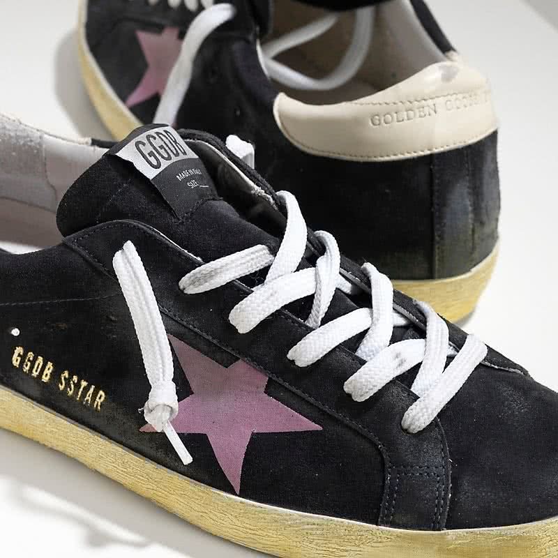 Golden Goose Sneakers Super Star Camoscio E Stella IN Camoscio Effetto Stickers blue pink 4