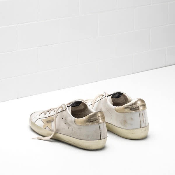 Golden Goose Superstar Sneakers G30WS590.E37 Calf Leather white gold 3