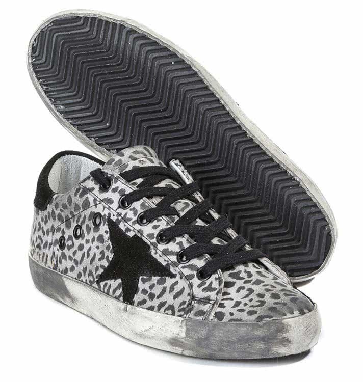 Golden Goose Super Star Sneaker in Leather With Suede Star white leopard eagle 11