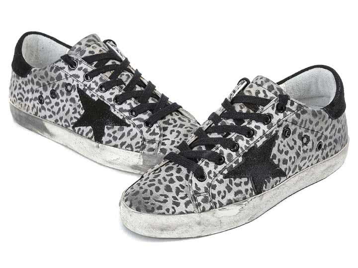 Golden Goose Super Star Sneaker in Leather With Suede Star white leopard eagle 12