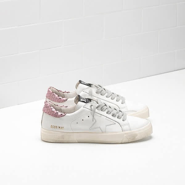 Golden Goose MAY Sneakers G30WS127.E19 white green 2