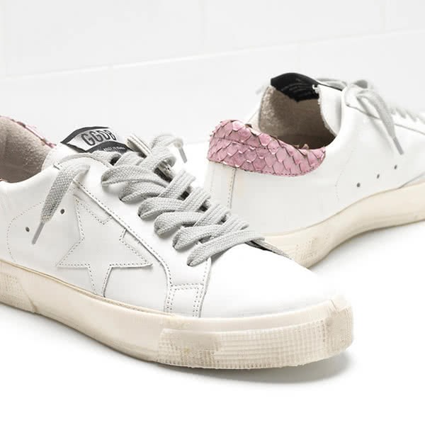 Golden Goose MAY Sneakers G30WS127.E19 white green 8