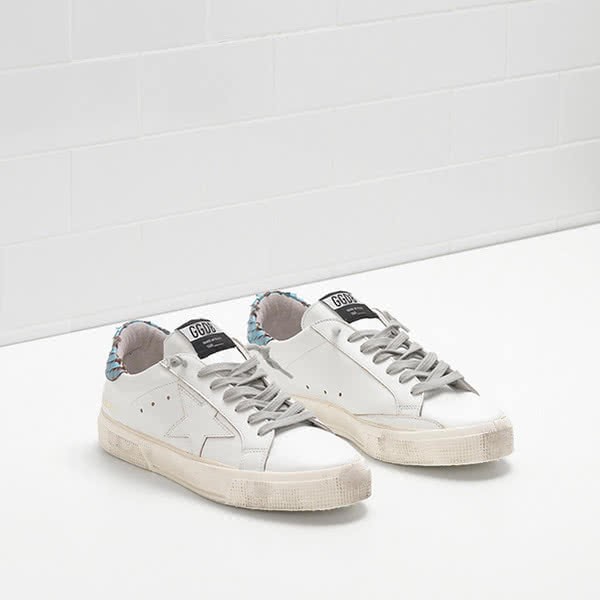 Golden Goose MAY Sneakers G30WS127.E19 white green 4
