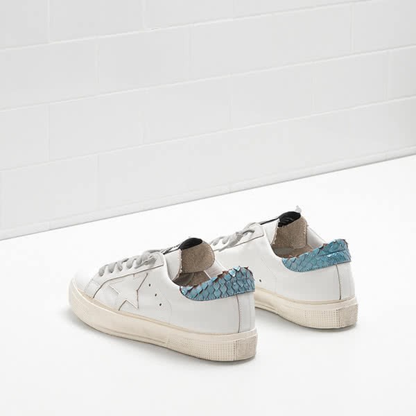 Golden Goose MAY Sneakers G30WS127.E19 white green 6