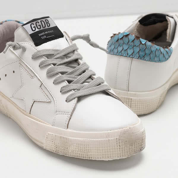 Golden Goose MAY Sneakers G30WS127.E19 white green 7