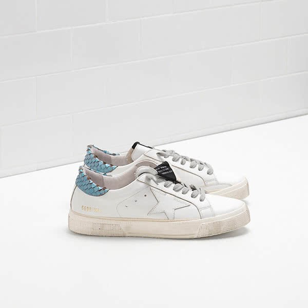 Golden Goose MAY Sneakers G30WS127.E19 white green 9