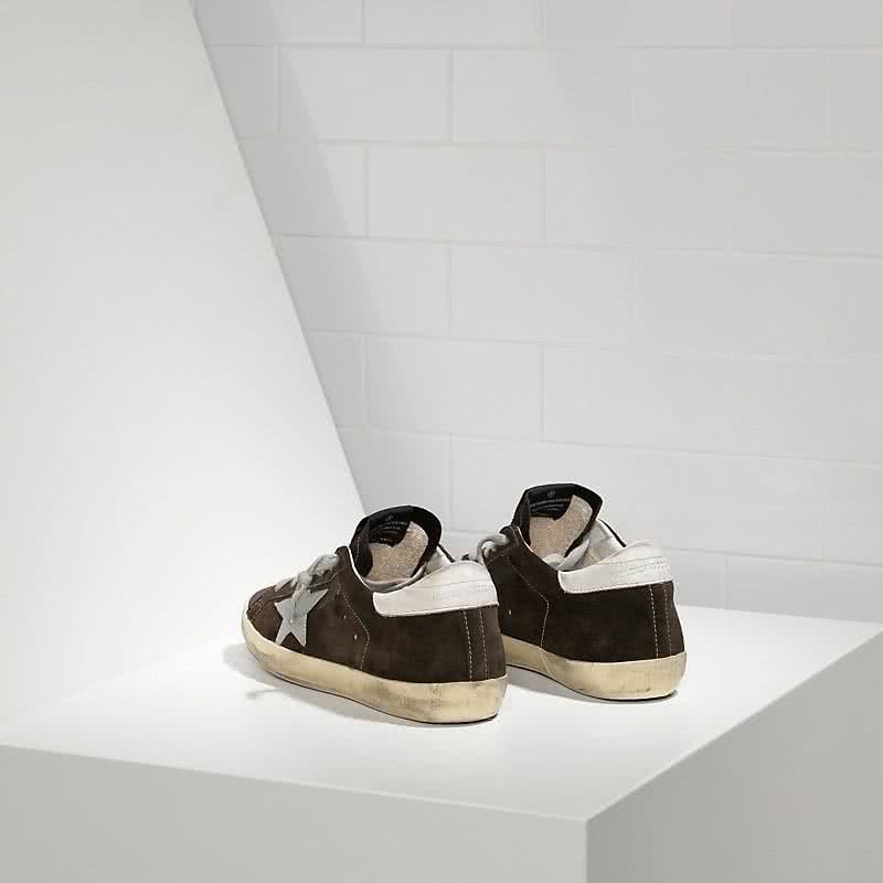 Golden Goose Super Star Sneakers in Suede and Leather star Coffee Suede 3