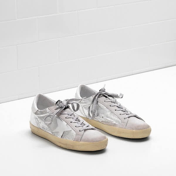 Golden Goose Superstar Sneakers G30WS590 Uppers Laminated Fabric Wrinkled Effect 2