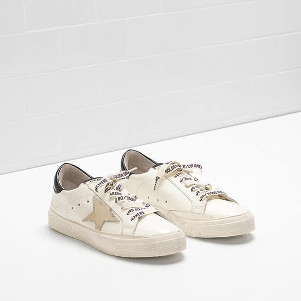 Golden Goose MAY Sneakers G30WS127.F73 shiny calfskin leather tab is leather 2