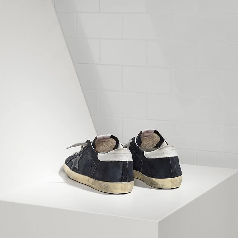 Golden Goose Super Star Sneakers in Suede and Leather star Blue Suede 3