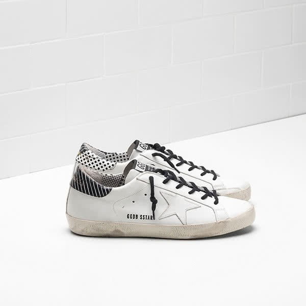 Golden Goose Superstar Sneakers G30WS590.B20 Calf Leather white black 1