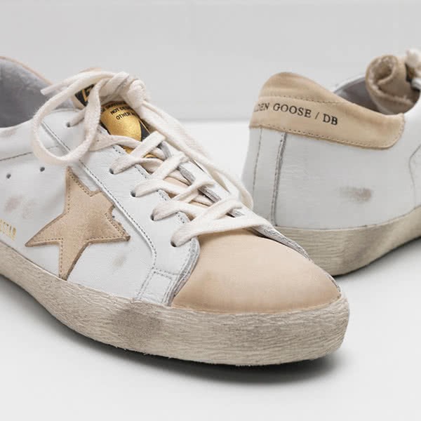 Golden Goose Superstar Sneakers G30WS590 Upper In Calf Leather Star In Leather 4