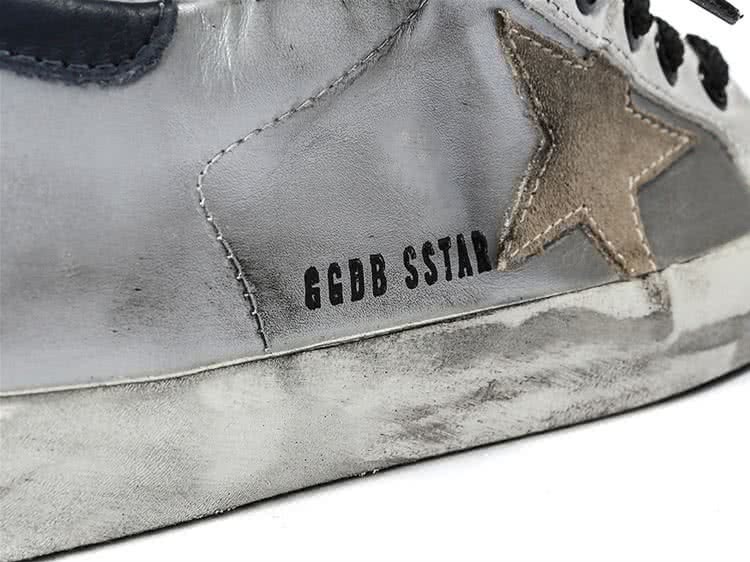 Golden Goose Super Star Sneakers in Leather With Suede Star silver arch 7