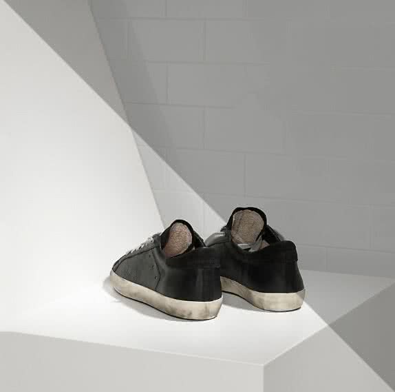 Golden Goose Super Star sneakers in leather with openwork star Black Skate 3