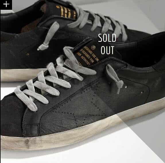 Golden Goose Super Star sneakers in leather with openwork star Black Skate 4