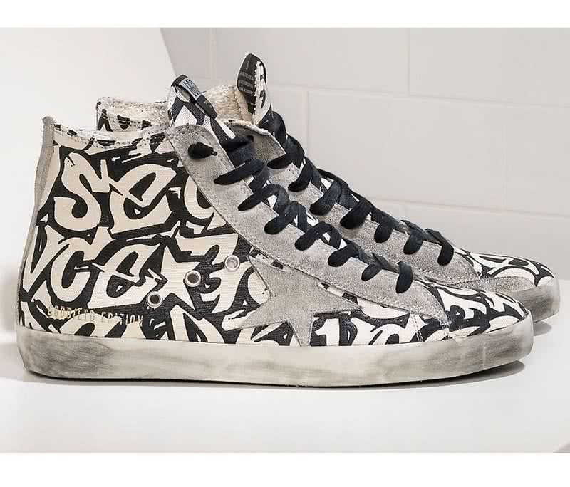 GGDB SNEAKERS FRANCY COTTON CANVAS AND SUEDE STAR white writer 1