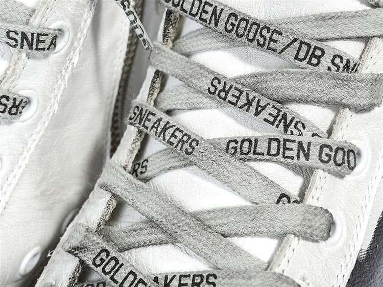 GGDB FRANCY SILKSCREENED LEATHER SNEAKERS white leather flag 5