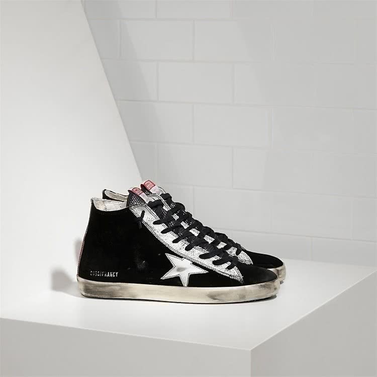 GGDB FRANCY SNEAKERS IN SUEDE WITH LEATHER STAR black suede strawber 1
