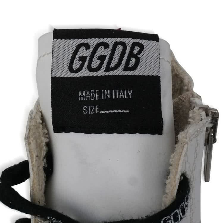 Golden Goose GGDB white with red star 4