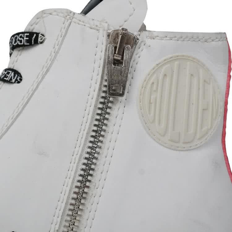 Golden Goose GGDB white with red star 5
