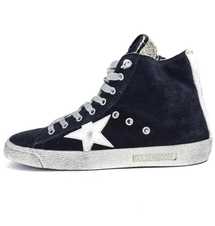 GGDB FRANCY SNEAKERS IN SUEDE WITH LEATHER STAR navy suede 2