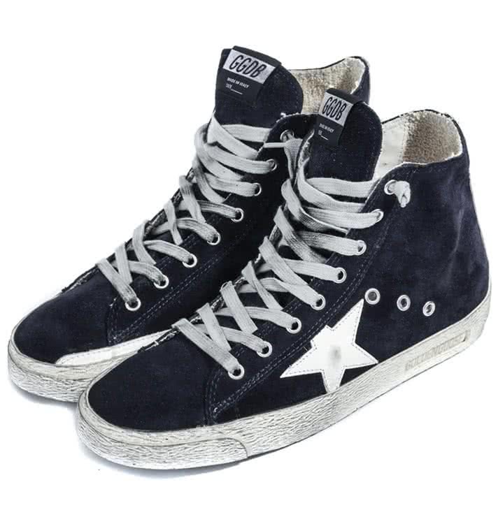 GGDB FRANCY SNEAKERS IN SUEDE WITH LEATHER STAR navy suede 4