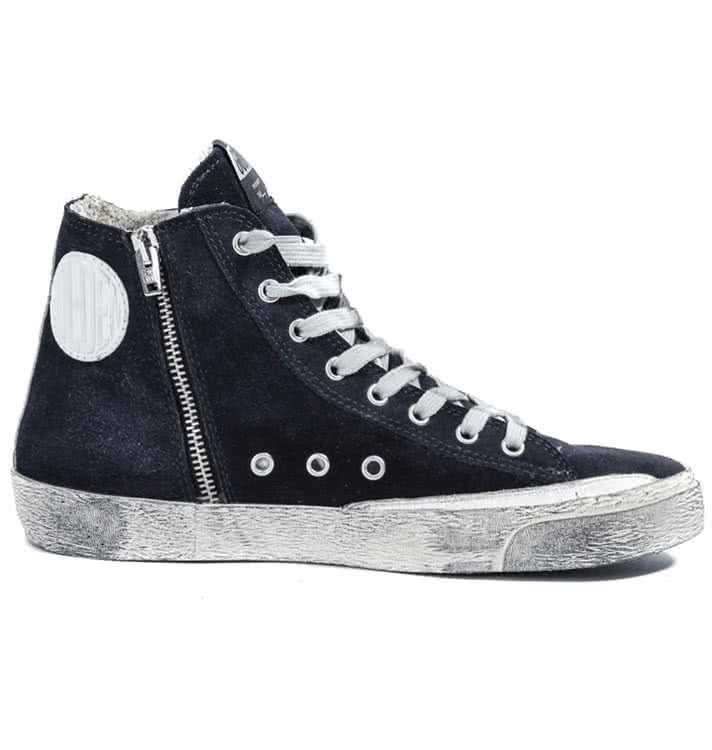 GGDB FRANCY SNEAKERS IN SUEDE WITH LEATHER STAR navy suede 1