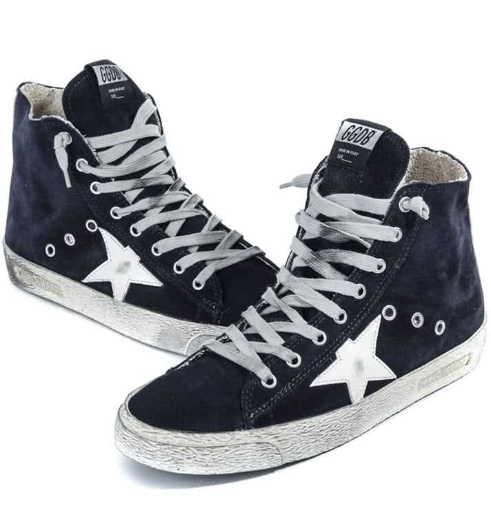 GGDB FRANCY SNEAKERS IN SUEDE WITH LEATHER STAR navy suede 6