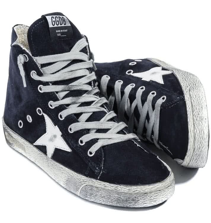 GGDB FRANCY SNEAKERS IN SUEDE WITH LEATHER STAR navy suede 7