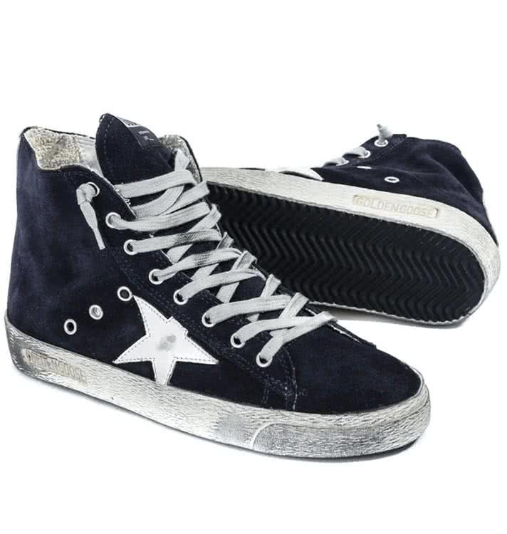 GGDB FRANCY SNEAKERS IN SUEDE WITH LEATHER STAR navy suede 8