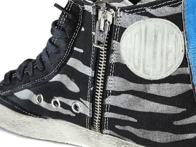 GGDB SNEAKERS FRANCY COTTON CANVAS AND LEATHER STAR Black Zebra 3